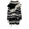 rurumu: rrm21AW-KN01 Black Damaged Mohair Knit dress F Black x whiteUsed