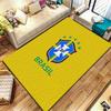 Brazil National Football Team Carpet Rug for Living Room Bedroom Home Sofa Decoration,Kids play Non-slip Floor Mat