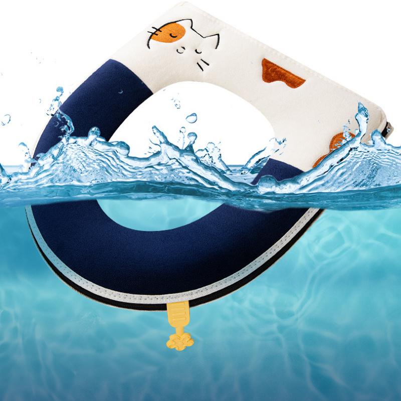 1 Stück Verdicktes Wasserdichtes Neues Toilettenkissen, Vier Jahreszeiten Universeller Toilettensitzkissenbezug Toilettenring