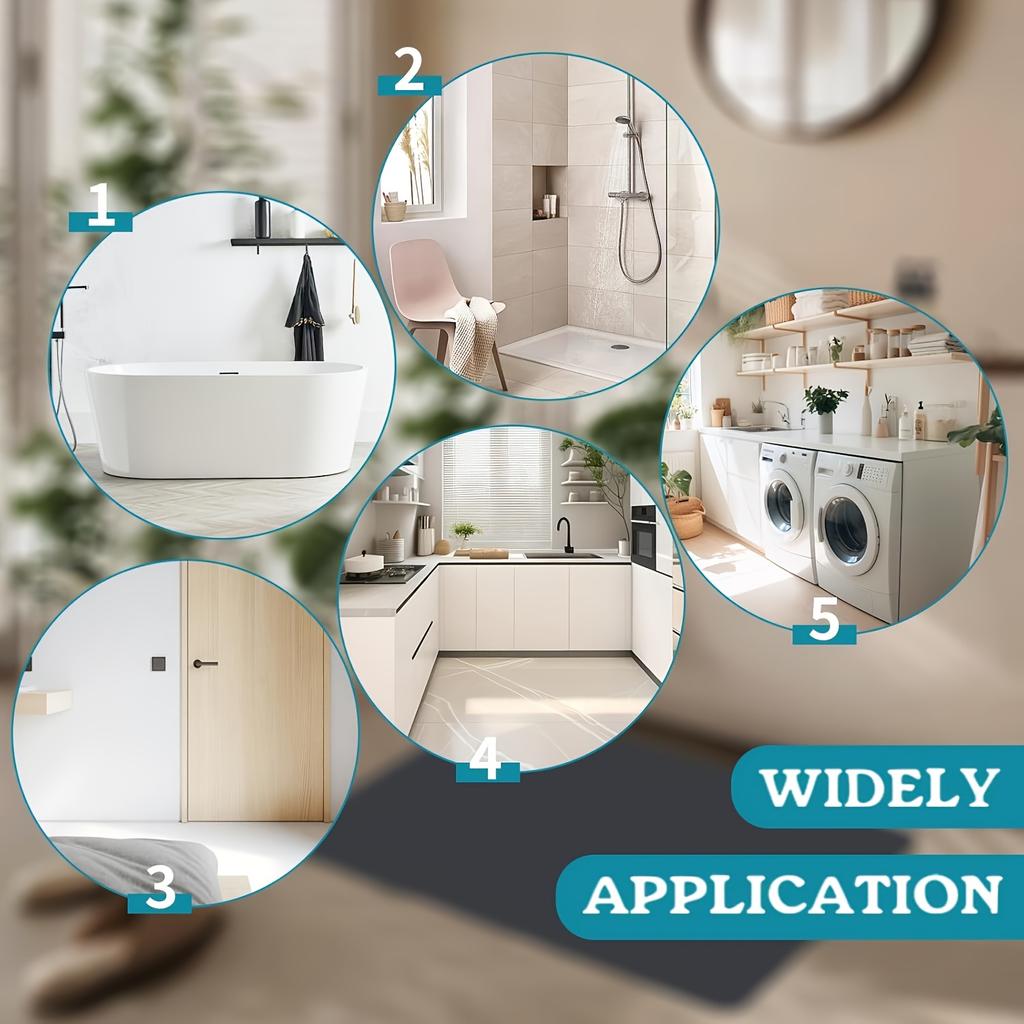 1Pcs Anti Fatigue Kitchen Rugs Xmas Trees Deer Snowflakes Waterproof Non-Slip Thick Cushioned Kitchen Mat Heavy Duty Comfort Standing Mat for Kitchen