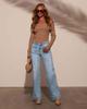 2025 Spring Women's High-Waisted Wide-Leg Retro Jeans - Slimming and Versatile Style