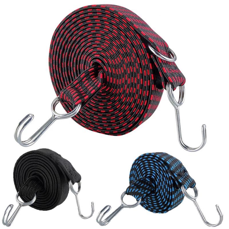 Correa elástica para equipaje de motocicleta de 30 mm, correa de goma para equipaje, correas de amarre elásticas, banda ajustable con ganchos, accesorios para motocicleta