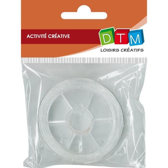 Fil nylon Ø 0,5 mm - Transparent - 25 m - Graines créatives