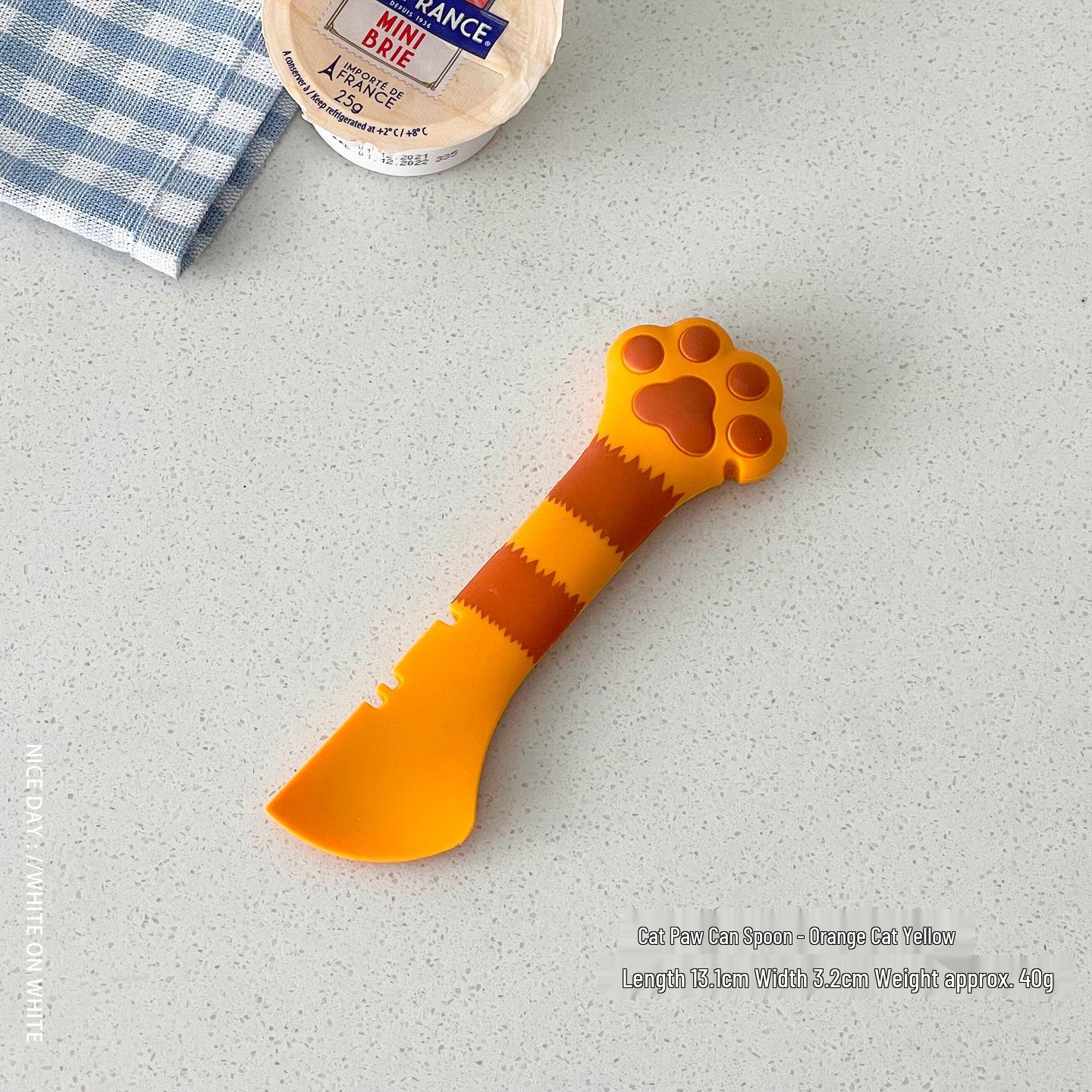 Silicone Cat Paw Can Spoon & Food Scoop with Lid Sealer & Opener
