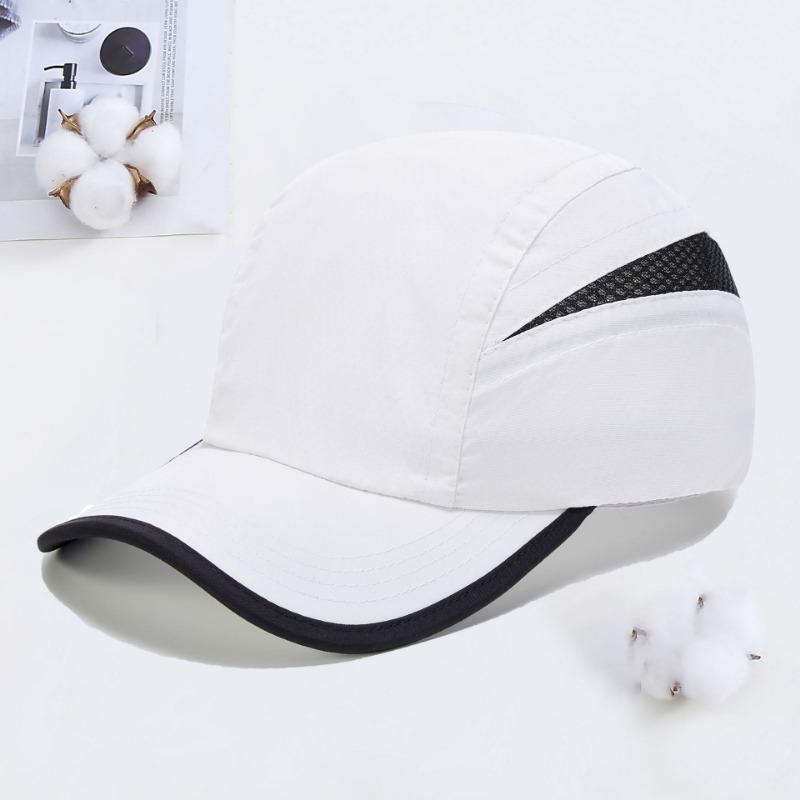 

Outdoor sunshade curved brim baseball cap embroidery men s color matching cap quick-drying fabric women one size fits all