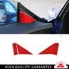 A Post Front Triangle Cover Trim For Chevrolet Camaro 2016-2021 Bright Red ABS