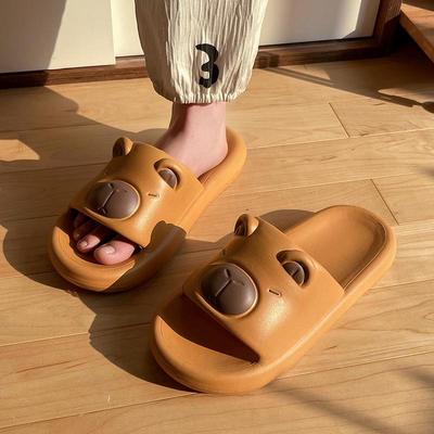 Cute Parent-Child 2025 Cartoon Slippers - Thick-Soled, Non-Slip Indoor Footwear for Boys and Women