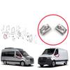 BSP1245 Seitentür Außenspiegel Weiß Klares Blinkerglas Links Rechts für Mercedes Sprinter MK3 907 910 2018-On 9109064700 9109064600