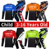 Set echipament motocross pentru copii Kituri Tricou Pantaloni Tineret copil verde Motocicletă negru 3 4 5 6 7 8 9 10 ani Costum off-road albastru portocaliu Enduro cross băiat fată