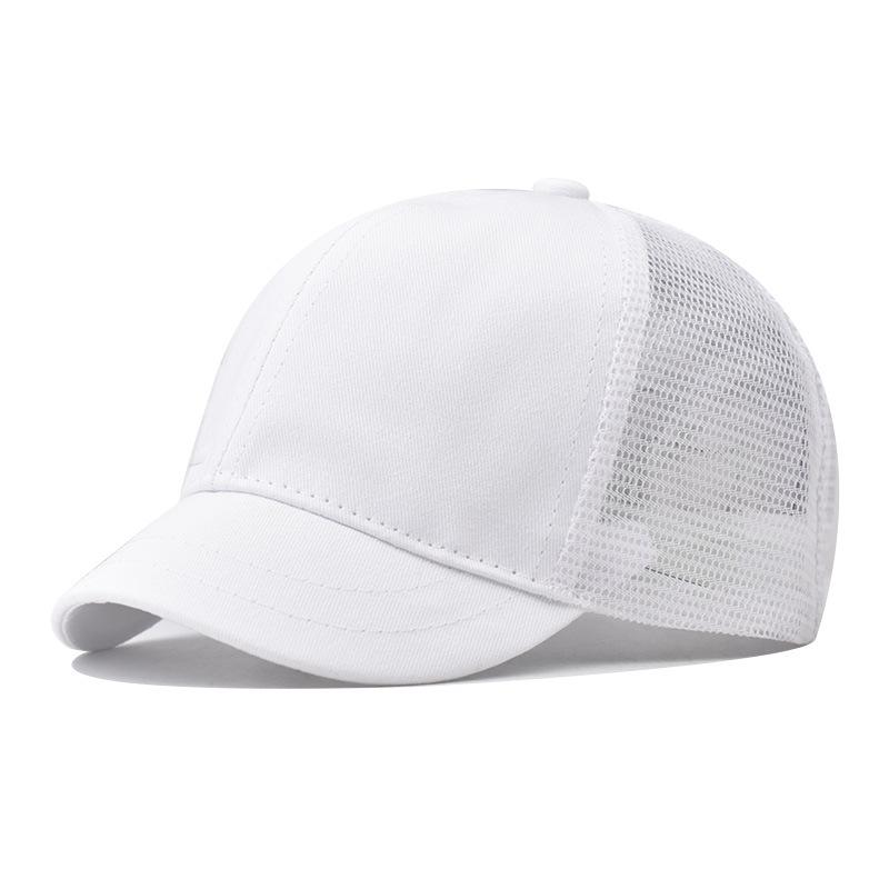 Autumn New Women Men Solid Color Mesh Baseball Cap Solid Snapback Short Brim Sunhat Outdoor Hip Hop Baseball Hats Casquette