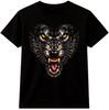 Fierce Wolf Head Graphic T-Shirt Wild Predator Animal Face Tee