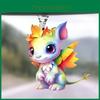 Lively Dragon Acrylic Car Hanging Decoration For Distinctive Interior Mirror Ornament