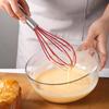 5Pcs Silicone Kitchen Cooking Utensils Set Non-Stick Flexible Kitchen Tools With Cake Spatula Whisk Oil Brush And Cooking Shovel