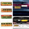 Reflective Magnetic Reflective Stickers Adhesive Tape Driver Bumper Magnets  Driving School Car