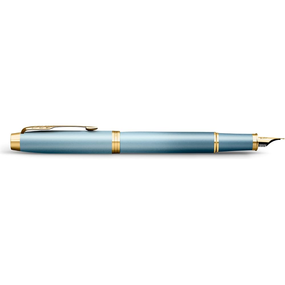PARKER Parker Fountain Pen IM Writing Rituals Turquoise Green GT Fine Print Gift Box Gift Luxury ...