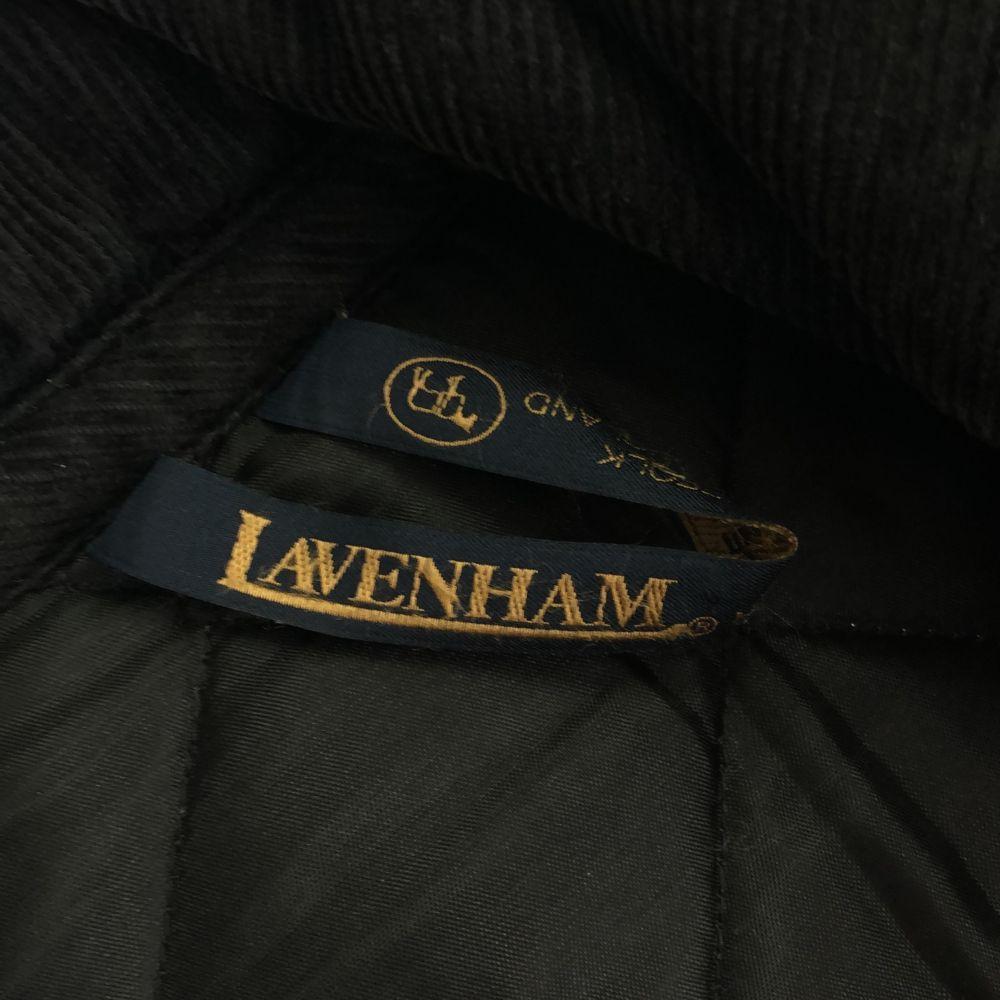 LAVENHAM Made in England Long sleeve Quilted coat 36 black Hooded Women Used