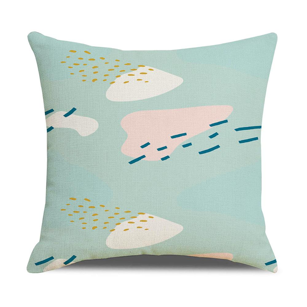 Modern Simple Geometric Abstract Illustration Linen Pillow Cover New Home Sofa Cushion Cover Cushion Cover