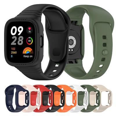 Silikonarmband für Redmi Watch 3, integriertes Band + Gehäuserahmen