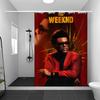 The W-Weeknd Hip Hop Bathroom Curtain Classic Anime Fabric Shower Curtain With 12 Hooks Waterproof Bathroom Decor