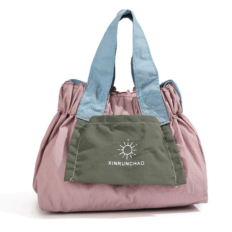 Geantă de mână Oxford Bloc de culori Geantă de umăr Crossbody Geantă Hobo pentru femei