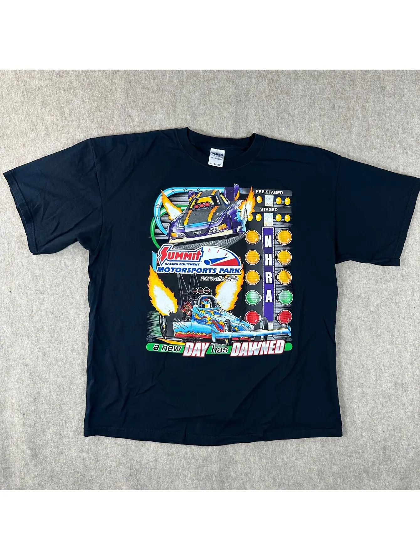 Men s Heavy-Duty Racing T-Shirt - Motorsports Park Logo & Sponsor Logos (Rayhong XL