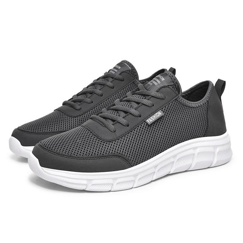 Summer ultra-light casual sports shoes mesh breathable large size running men's shoes