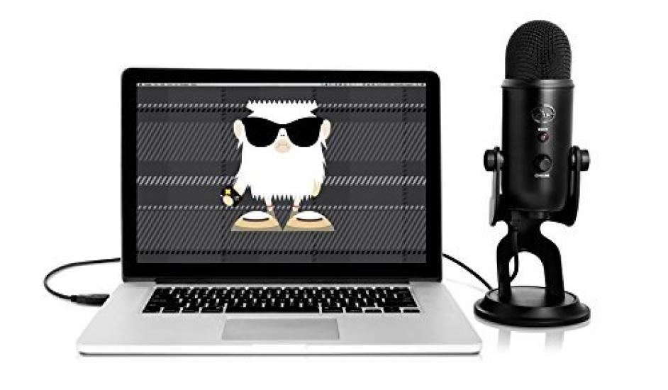 Blue Microphones Yeti USB Microphone, Black, 2070, 4 Directional Modes