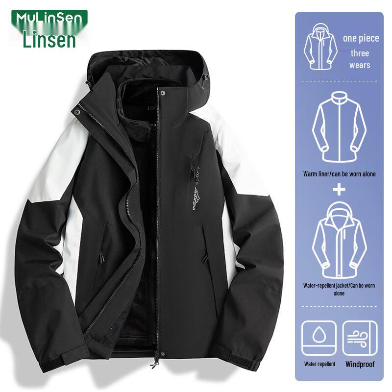 MULINSEN Women's 3-in-1 Winter Outdoor Jacket