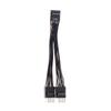 Usb Motherboard Cable Usb Header Extension Cable 9Pin 1 Female To 2 Male Y Splitter Cable Black