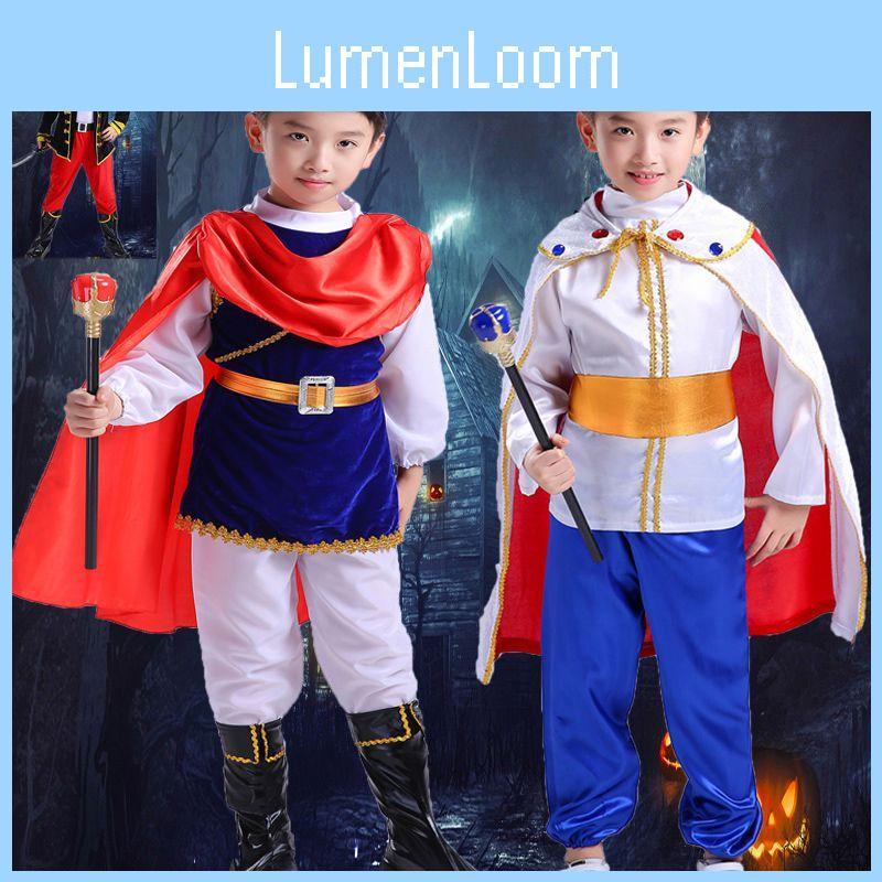 Costume Pirate Kids Boys Buccaneer Prince Cosplay Halloween King Clothes