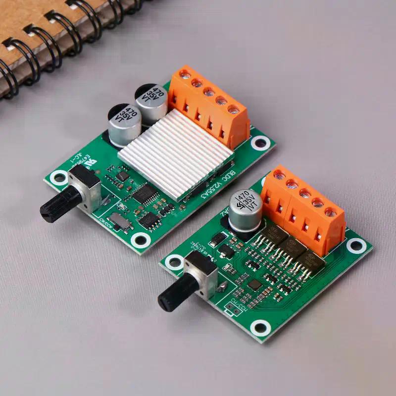 75W 200W DC 6-24V Brushless Motor Drive Control Board High-power 6V12V24V Brushless Fan Motor Speed Controller