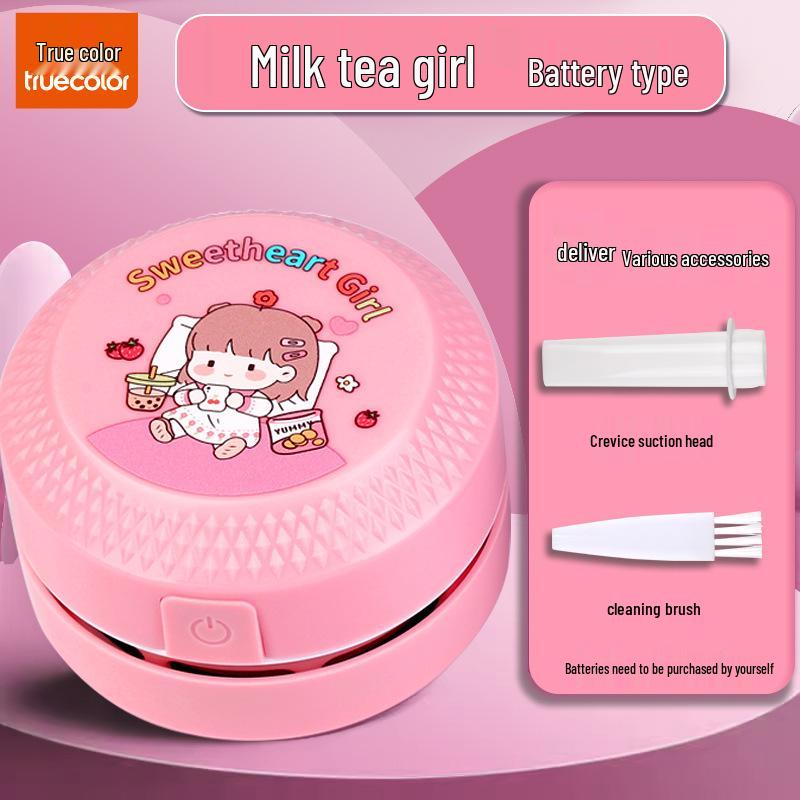 

Мультяшный мини-настольный пылесос True Color для детей - Электрический ластик для удаления стружки и карандашной пыли