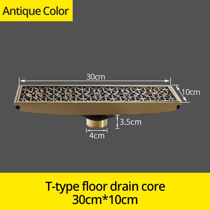 

Слив 10*30 см евро античная латунь художественная резная крышка сливного отверстия для пола слив для душа аксессуары для ванной комнаты фильтр DL8547