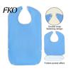 Adult Bibs with Snap Buttons Large Bib, Solid Color Waterproof Clothing Protector, Deep Crumb for Elderly Catcher Design, Adjustable Closure