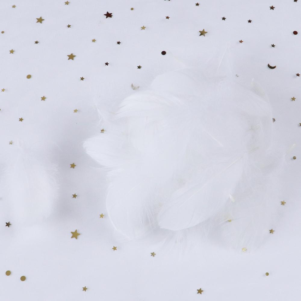 50PCS 5-12cm Natural Goose Feathers Bulk for DIY Crafts Wedding Costume Hair Accessories Party Decorations