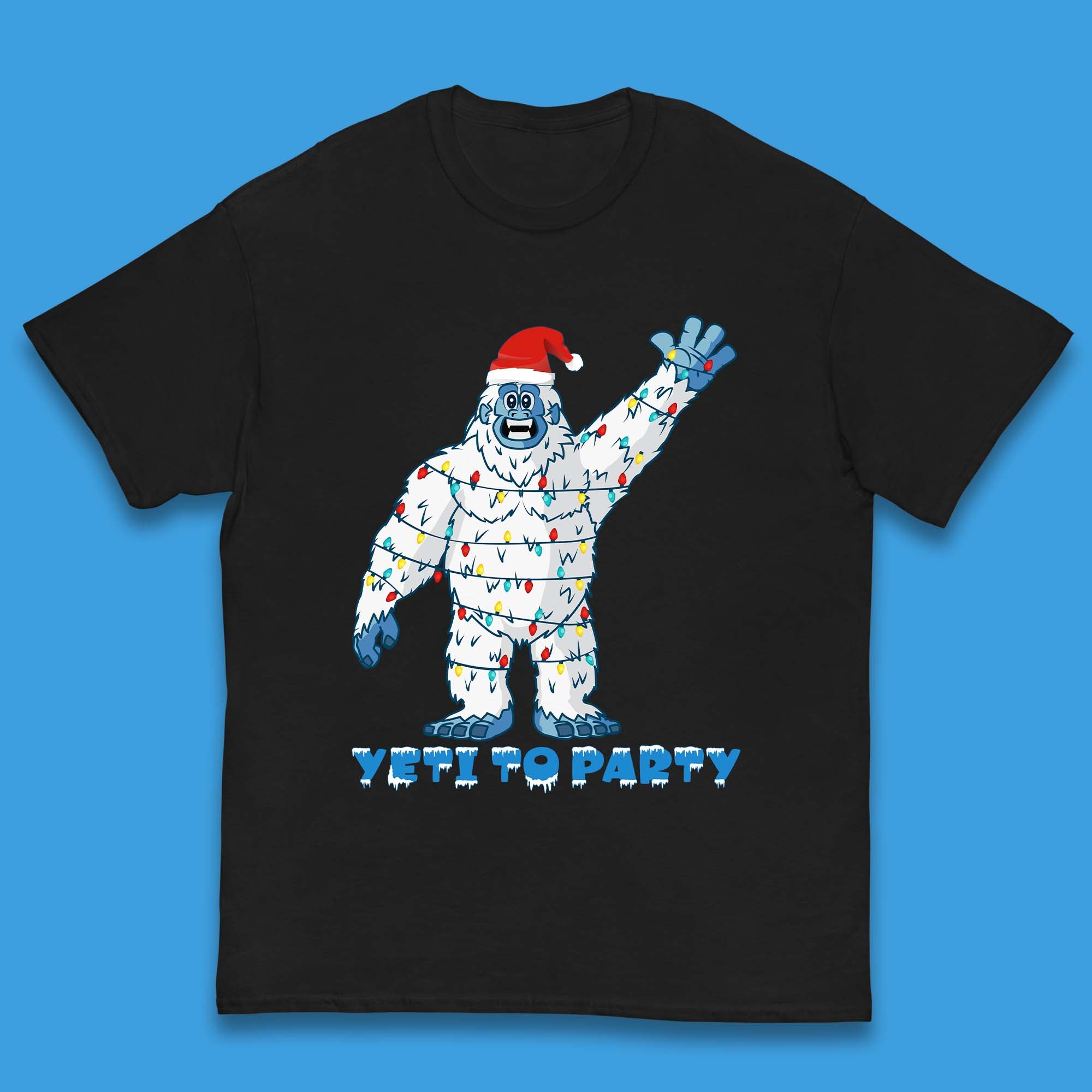 

Yeti To Party Christmas Kids T-Shirt 160