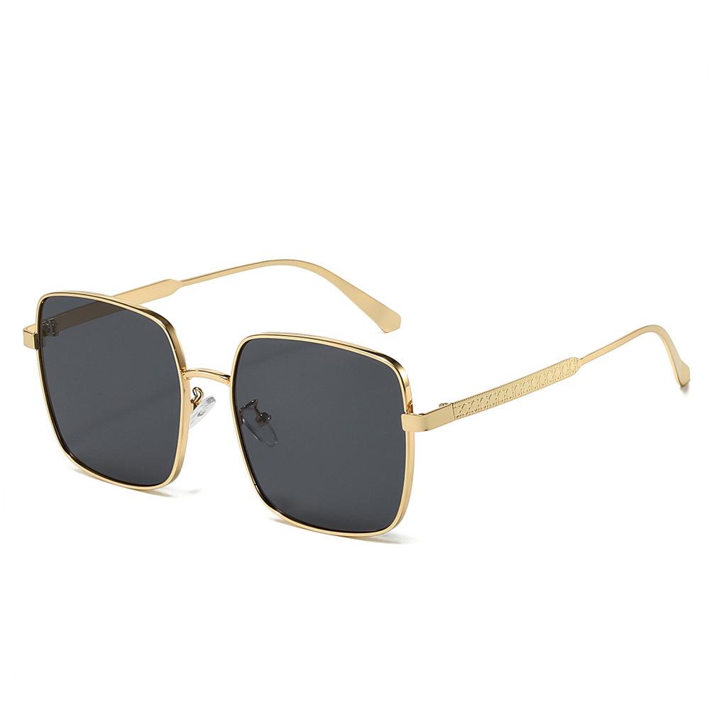 

Retro Luxury Multi Color Thin Frame Gradient Square Female Sunglasses Design Personalized Simple Casual Male Eyewear UV Protection 400 as picture