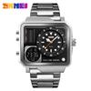 Shike Mei Men's Quartz Watch - Luminous, Waterproof, Gold & Rose Gold, Double Movement, Fashionable Business Design