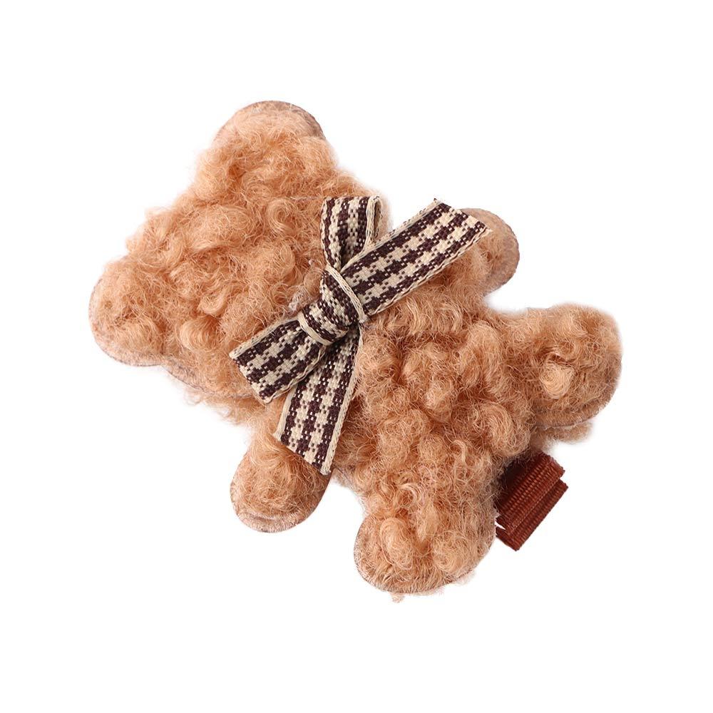 Headdress Plush Girl Female Korean Style Barrettes Bear Hairpin Women Hair Clips Hair Accessories