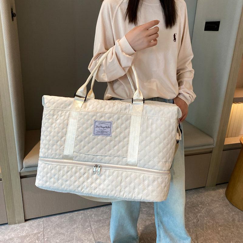 Travel bag dry and wet separation fitness bag large capacity yoga bag sports tote bag shoe compartment single shoulder labor boarding bag