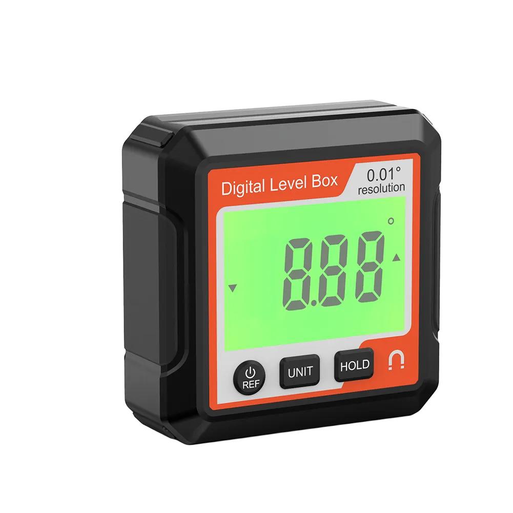 Magnetic Digital Inclinometer Protractor with Dual Measurement Modes for Angle and Slope Conversion In Carpentry and Engineering
