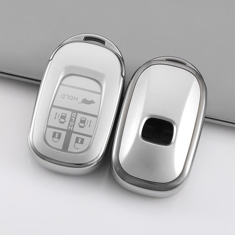 Honda Civic 11th Gen Key Cover, Sand Silver Full Protective Case