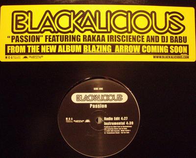 12inch Record BLACKALICIOUS - Passion MCAR255521 MCA Records 2001 US Rap & Hip-Hop/R&B Used