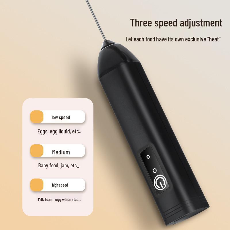Dual-Head Electric Handheld Milk Frother & Egg Beater
