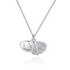 Moderna y Lujosa Cadena para Clavícula de Acero Inoxidable, Personalizable y Versátil, con Colgante de Ostra y Perla en Forma de Corazón de Melocotón