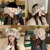 Windproof Plush Fisherman Hat Keep Warm Ear Protection Cap Fashion Faux Fur Bucket Hat  Winter