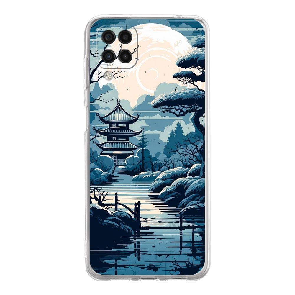 Phone Case For Samsung A13 A33 A35 A55 A73 A53 A23 A51 A71 A21S A12 A31 A41 A05s A03S A15 A25 A32 5G Cover Japanese Landscape