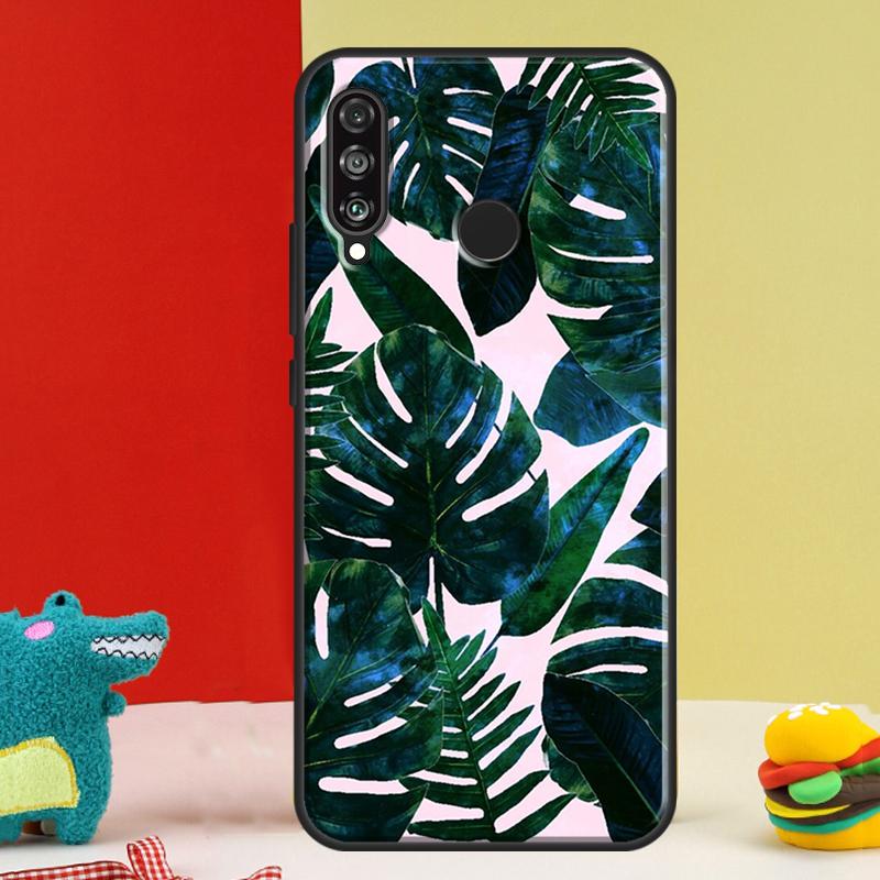 Tropical Monstera Leaves For Huawei Nova 12i 12s 11i 5T 9 10 SE Y91 Y90 Y60 Y70 Y72 Y61 P60 Pro P20 P40 P30 Lite Case