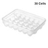 Large Capacity 10/20/30 Grids Plastic Fridge Egg Holder Freezer Tray Box Storage Container Case Kitchen Egg Organizer