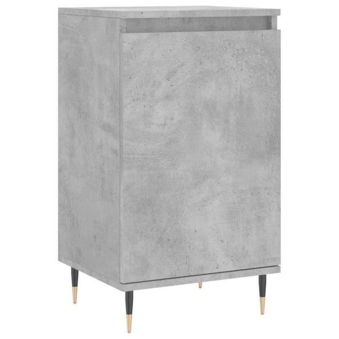 VidaXL Buffet gris béton 40x35x70 cm bois d'ingénierie 831044